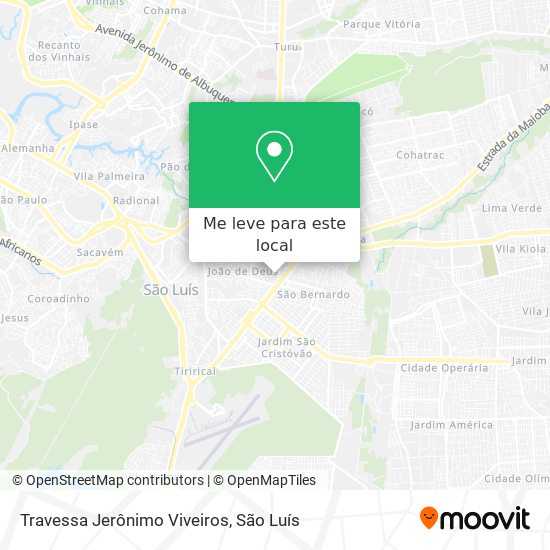 Travessa Jerônimo Viveiros mapa