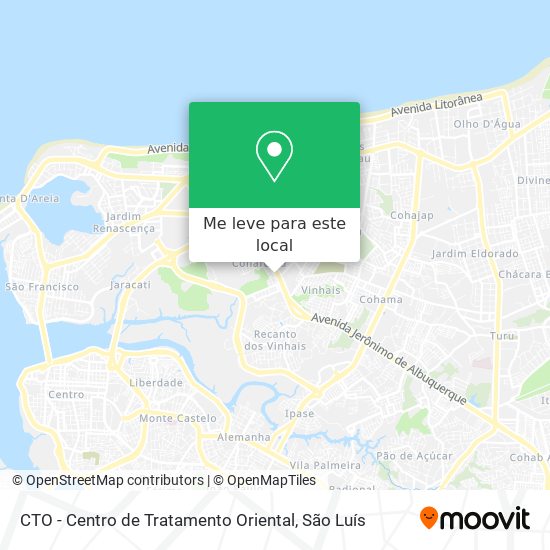 CTO - Centro de Tratamento Oriental mapa