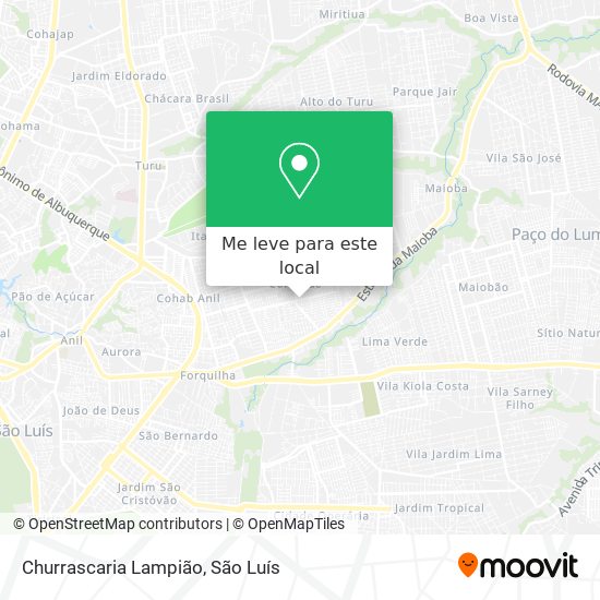 Churrascaria Lampião mapa