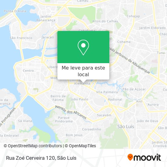 Rua Zoé Cerveira 120 mapa