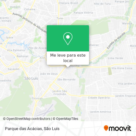 Parque das Acácias mapa