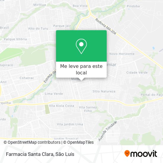 Farmacia Santa Clara mapa