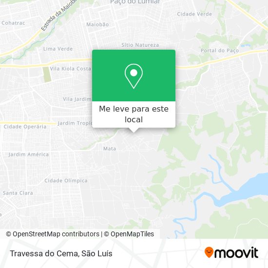Travessa do Cema mapa