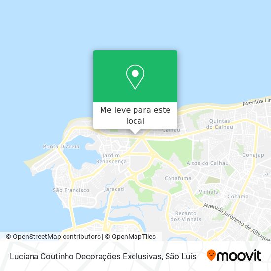 Luciana Coutinho Decorações Exclusivas mapa