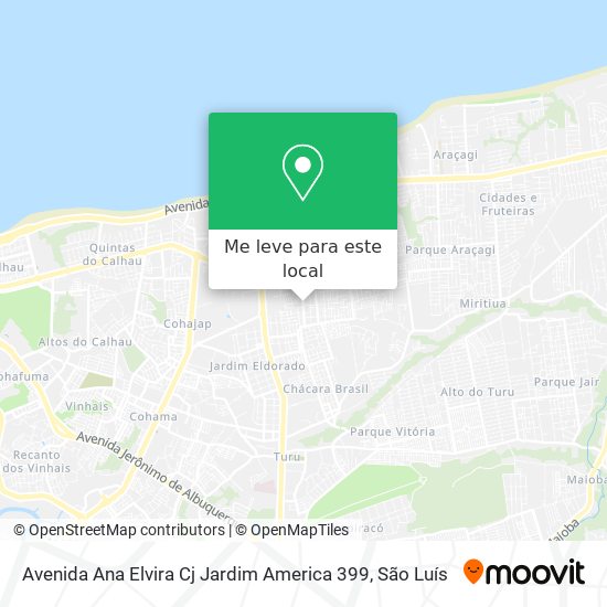 Avenida Ana Elvira Cj Jardim America 399 mapa