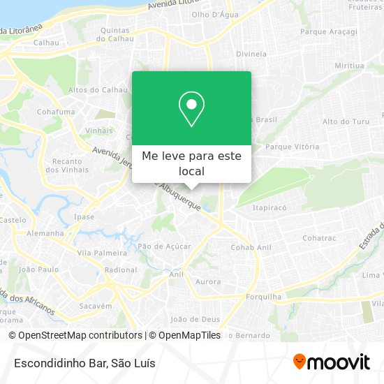 Escondidinho Bar mapa