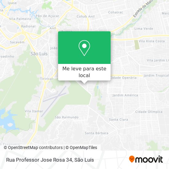 Rua Professor Jose Rosa 34 mapa