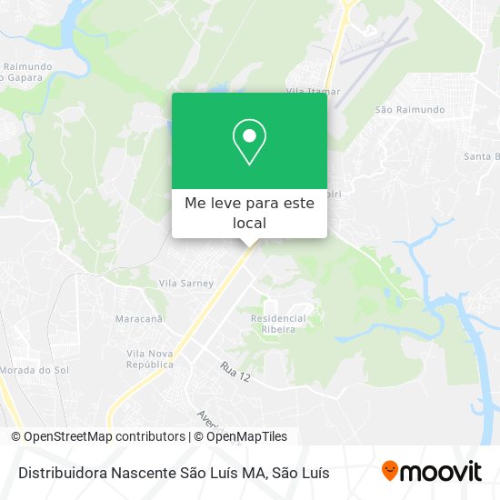 Distribuidora Nascente São Luís MA mapa
