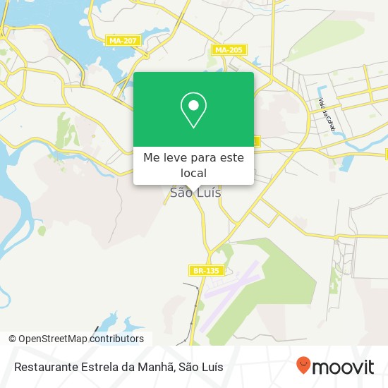 Restaurante Estrela da Manhã, Vila Lobão São Luís-MA 65036-284 mapa