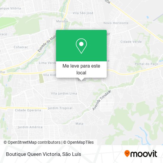 Boutique Queen Victoria mapa