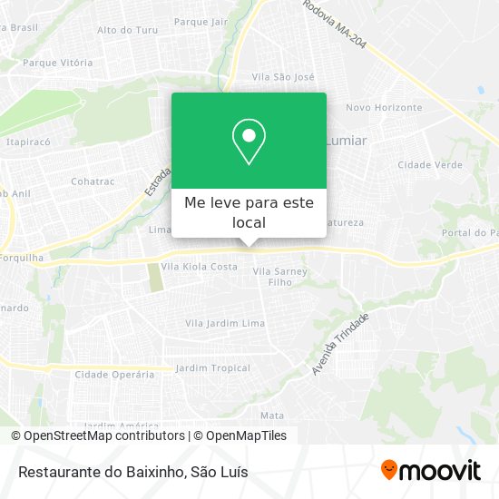 Restaurante do Baixinho mapa