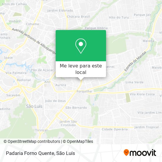 Padaria Forno Quente mapa