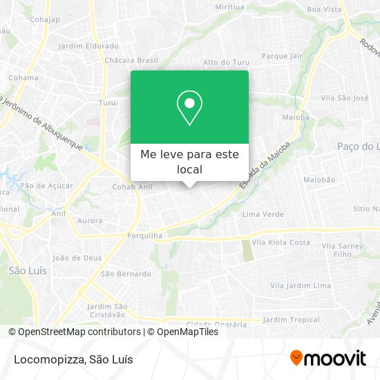 Locomopizza mapa