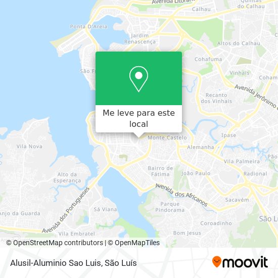 Alusil-Aluminio Sao Luis mapa
