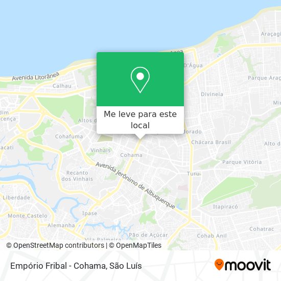 Empório Fribal - Cohama mapa