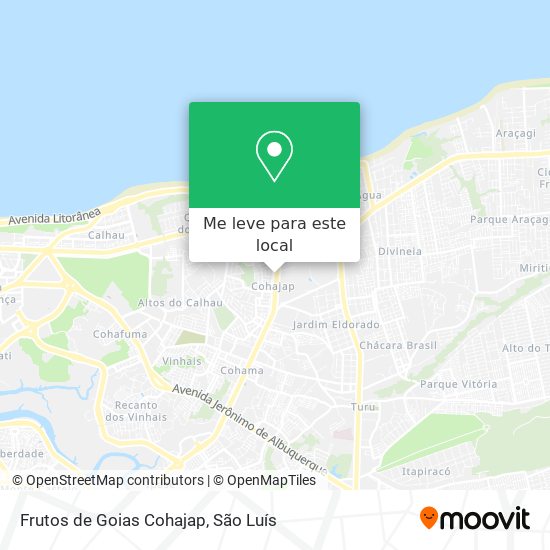 Frutos de Goias Cohajap mapa