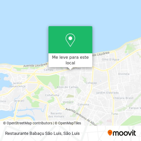 Restaurante Babaçu São Luís mapa