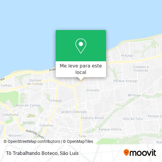 Tô Trabalhando Boteco mapa