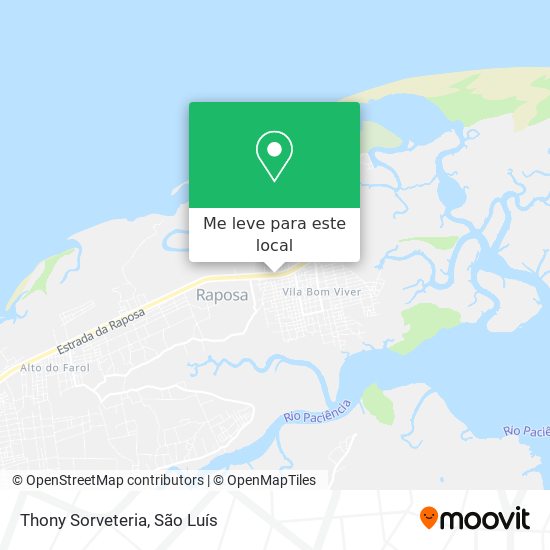 Thony Sorveteria mapa