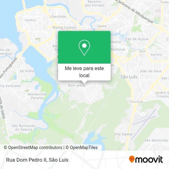 Rua Dom Pedro II mapa