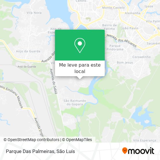 Parque Das Palmeiras mapa