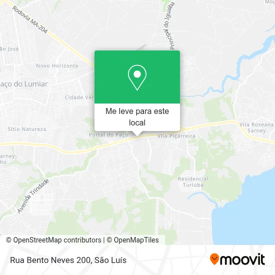 Rua Bento Neves 200 mapa