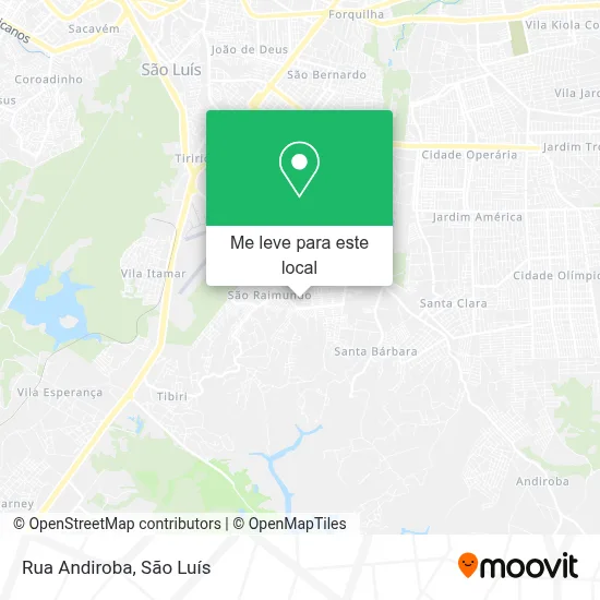 Rua Andiroba mapa