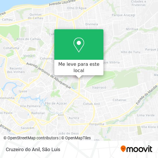Cruzeiro do Anil mapa