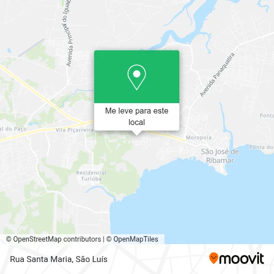 Rua Santa Maria mapa