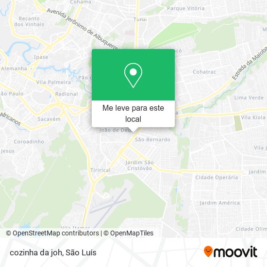 cozinha da joh mapa