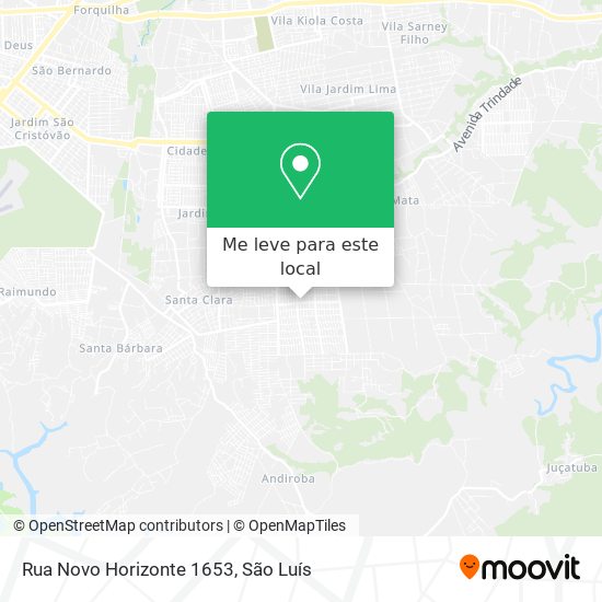 Rua Novo Horizonte 1653 mapa