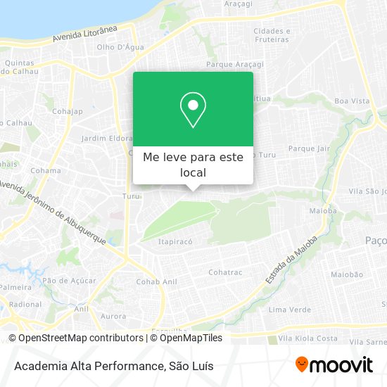 Academia Alta Performance mapa