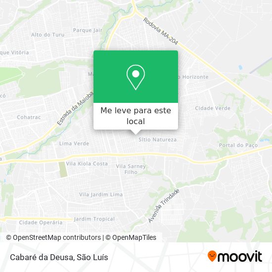 Cabaré da Deusa mapa