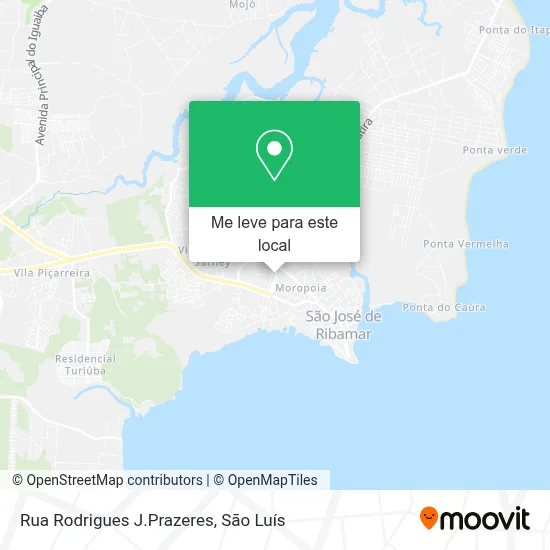 Rua Rodrigues J.Prazeres mapa