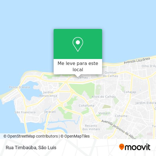 Rua Timbaúba mapa