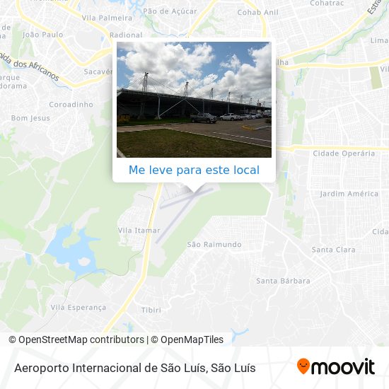 Aeroporto Internacional de São Luís mapa