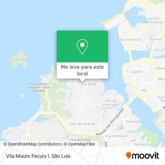 Vila Mauro Fecury I mapa