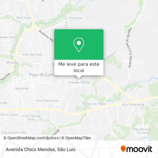 Avenida Chico Mendes mapa