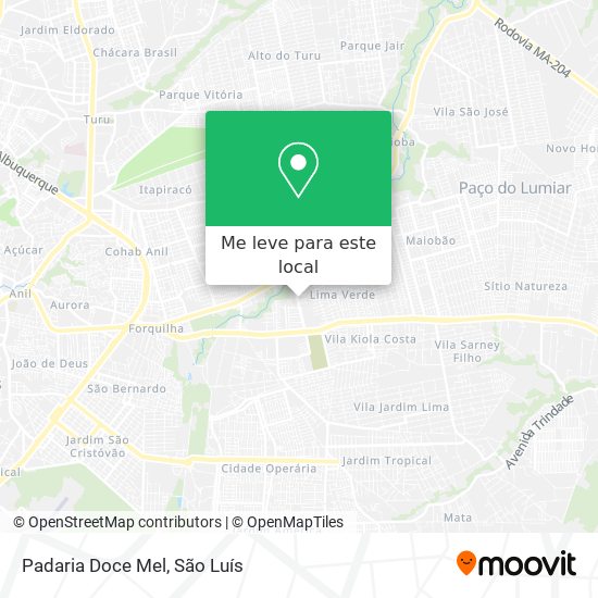 Padaria Doce Mel mapa