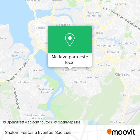 Shalom Festas e Eventos mapa