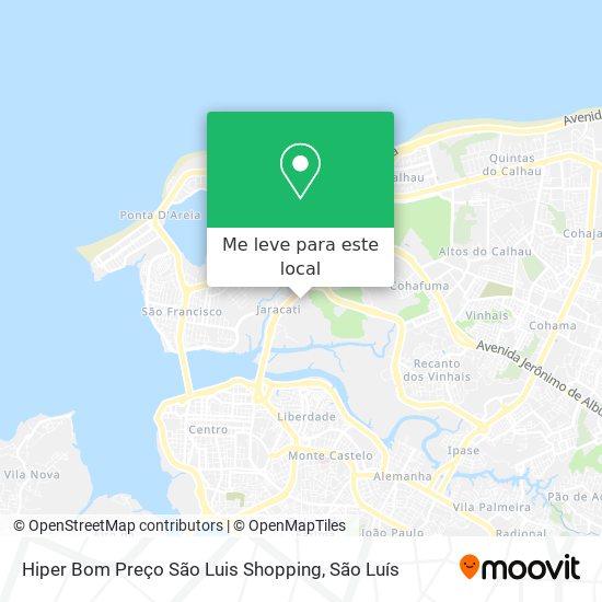 Hiper Bom Preço São Luis Shopping mapa
