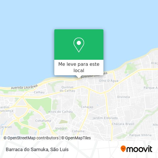 Barraca do Samuka mapa