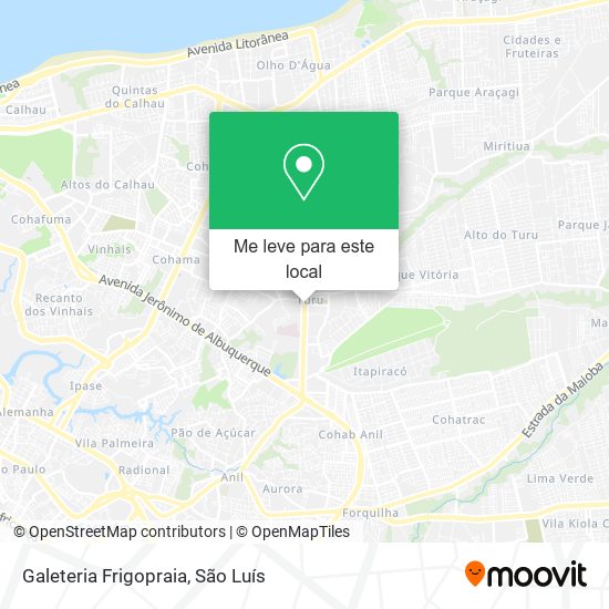 Galeteria Frigopraia mapa