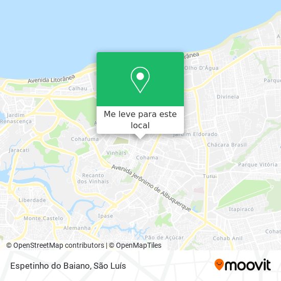 Espetinho do Baiano mapa