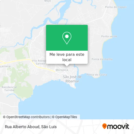 Rua Alberto Aboud mapa