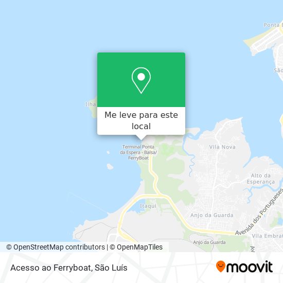 Acesso ao Ferryboat mapa