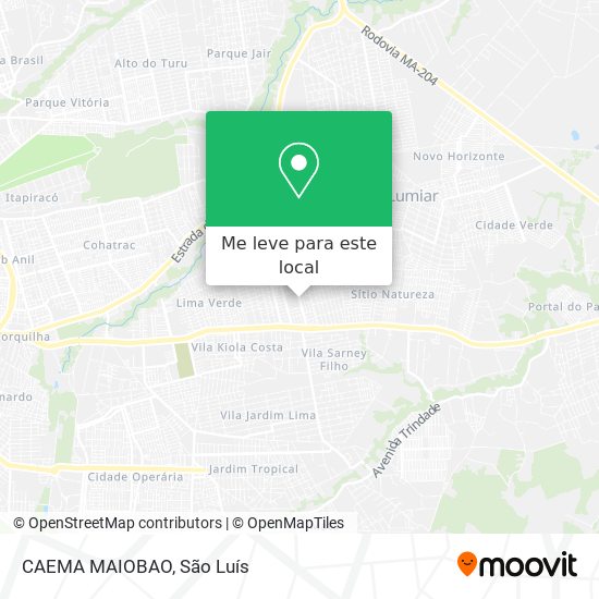 CAEMA MAIOBAO mapa