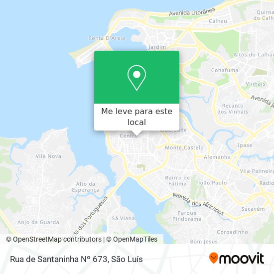 Rua de Santaninha Nº 673 mapa