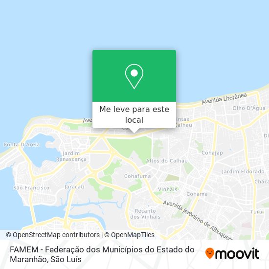 FAMEM - Federação dos Municípios do Estado do Maranhão mapa