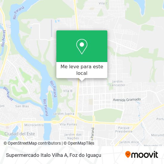 Supermercado Italo Vilha A mapa